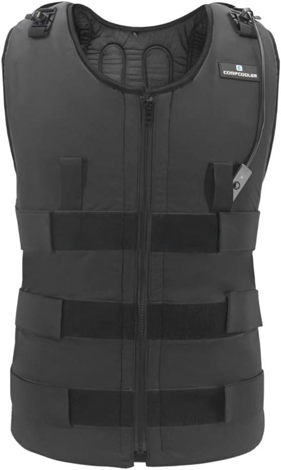 Cooling Vest - Men & Women,Ice Vest Temperature Adjustable and Keeps Cooling for a long time,Hot Days Outdoor Work (Black, M)
