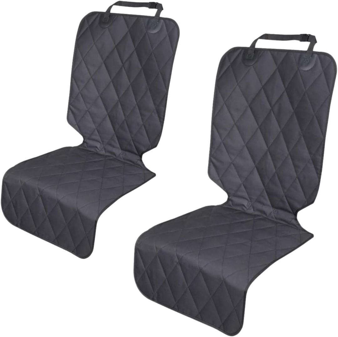 Dog Car Seat Cover Front and Back Seat 2 Pack Separate Seat Protectors for Pets Universal Fit Easy Install Foldable Dirt Resistant Waterproof scratchproof
