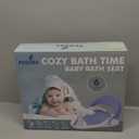 Baby Bath Seat for Babies 6 Months & Up Sitting Up | NonSlip Bath Seat with Safety Suction Cups & Temperature Alert, Baby Bath Seat for Tub, Shower & Bathtub (Grey)