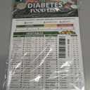 Diabetes Food List Chart, 400+ Foods Glycemic Index Poster with Carbs, Calories, Serving Size