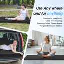 CYMULA Memory Foam Camping Mattress Pad,3inch Sleeping Pad for Camping,Non-Slip Bottom Floor Cot Car Mattress Bed with Retaining Portable Roll up Mattress Pad Mat for Travel Truck Guest Bed Tent