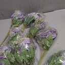 Lyrow Artificial Peony Hydrangea Flowers Bouquets Realistic Silk Fake Flowers for Wedding Table Centerpieces Home Farmhouse Decor Faux Floral Arrangement for Bridal Party DIY,Light Purple, 8 Pcs