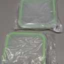 Anjing Silicone Sandwich Container for Lunch Boxes, 2 Pcs Food Storage Containers with Lids, Meal Prep Reusable Bag BPA Free Bento Box Microwave, Freezer & Dishwasher Safe