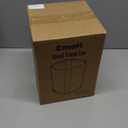 EmoH Small Bathroom Trash Can 2.1 Gallon /8-Liter Wastebasket, Modern Matte Black Stainless Steel Garbage Bin for Bedroom, Home Office, Toilet, RV, Under Sink, Near Desk