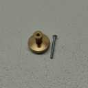 Amerock | Cabinet Knob | Matte Black/Champagne Bronze | 1-3/8 inch (35 mm) Diameter | Mergence | 1 Pack | Drawer Knob | Cabinet Hardware