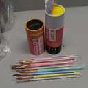 Nicpro 10PCS Watercolor Brushes, Aesthetic Professional Watercolor Paint Brush Set, Water Color Brushes with Round, Cat Tongue, Liner, Dagger, Wash for Artists Beginners Watercolor Inks Gouache (Pink)