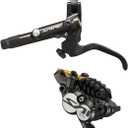 Shimano Saint BL-M820-B/BR-M820 Disc Brake and Lever - Front, Hydraulic, Post Mount, Finned Metal Pads, Black