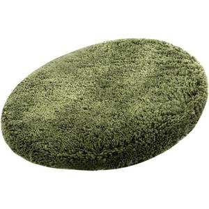 Reyox Plush Shaggy Bath Rug, Contour Mat and Toilet Lid Cover, Soft Microfiber Non Slip Bathroom Rugs Army Green Lid Cover (Lid Cover, 18.5"x19.7")