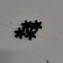 Flexible NBR Rubber Spider Insert Solid Spider Center Inserts Suitable for L Jaw Coupling Set, Black (4 Pcs, L075)