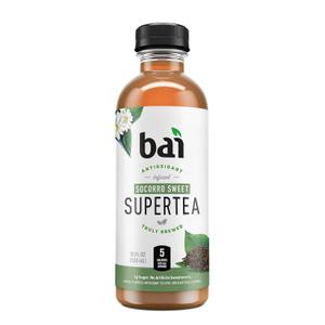 Bai Iced Tea, Socorro Sweet, Antioxidant Infused Supertea, 18 Fluid Ounce Bottle (EXP 10/07/26)