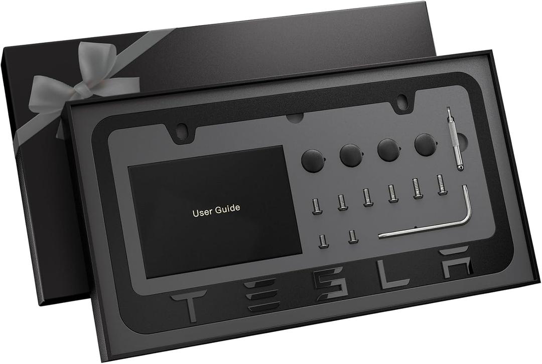 Black License Plate Frame