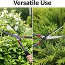 31 inch Hedge Shears Clippers - Self-Sharpening High Carbon Steel Blades, 15" Wide-Cut for Faster Trimming, Long Reach & Ergonomic Grip for Effortless Cutting Trimming of Hedges, Shrubs, Bushes