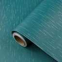 Teal Wallpaper Peel and Stick Contact Paper for Cabinets A Set of 23.6"x472"Teal Self-Adhesive Removable Wall Paper Waterproof Vinyl Roll for Bedroom Wall Shelf Drawer