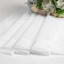 Simplebrand White Sheer Curtains 72 Inches Long 2 Panels for Living Room, Rod Pockets Airy Window Treatments Voile Sheer White Curtains Panels Lightweight for Front Back Patio Glass Door, 42" Width