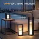 MVBT 29" Tall Solar Floor Lamp, Outdoor Solar Lantern, 3000K Patio Lights