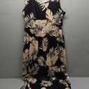 WIHOLL Summer Dresses for Women Flowy Casual Midi Dress Beach Vacation Sundresses with Pockets L
