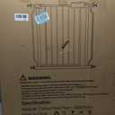 Extra Wide Baby & Dog Gate 62-67 Inch, Pressure Mounted No Drilling, Adjustable Indoor Safety Gate for Stairs & Wide Doorways - Metal Design for Kids and Pets, White