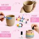 Pottery Wheel for Kids, Arts and Crafts for Kids Ages 8-12, Complete Pottery Painting Craft Kit with Clay, Art Supplies for Kids Toys Girls Birthday Christmas Gift for 6 7 8 9 10 11 12+, Purple
