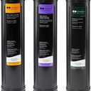 Kinetico K5 systems, 3 cartridge set (Part No. 9461 PURPLE, 9306 ORANGE & 12752 GREEN RO)