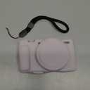 Camera Case for Sony ZV-1,ZV1 Camera Soft Case Cover Rubber Camera Sleeve with Removable Lens Cover,Anti-Scratch Slim Fit Soft Sleeve with ZV1 Screen Protector and Strap Wrist. (Jelly Pink)