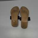 Amazon Essentials Women's Two Band Open Toe Slides (7, Black)