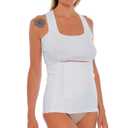Post-Surgery and Postpartum Band – Elastic and Tear-Resistant Abdominal Postpartum Belly Band, Shapewear Back Brace for Back, useful for Post-Pregnancy and Back Support, White, Size L