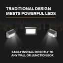 ledmo LED Wall Pack Lights Repalces 800W HPS/HID Light 4 Pack 15600LM Outdoor Commercial Lighting Fixture 120W Waterproof Wall Mount Security Lighting 5000K