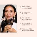 BK BEAUTY Nikki La Rose Pro Artist Brush Set Vol. 2 (8PC) Celebrity MUA Designed Makeup Brushes for Contour, Coverage, Powder, Blush & Eye Detailing | Vegan, Cruelty-Free, Ultra-Soft Bristles