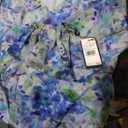 Adrianna Papell Women's Long Printed Gown (12, Blue Multi)