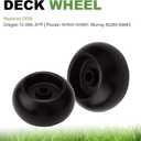 4 Pack Mower Deck Wheels for Most 42" 46'' 48'' 50" 52'' and 54" Decks, replces for Husqvarna 532174873 589527301 Cub Cadet 753-04856A MTD 133957 174873 734-03058