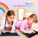 TECJOE 10 Inch 2 Pack LCD Writing Tablet, Colorful Doodle Board Drawing Tablet for Kids, No Mess Toddler Travel Learning Toys, Christmas Birthday Gifts for 3 4 5 6 7 8 Year Old Boys Girls Preschooler
