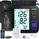 Upper Arm Blood Pressure Machine - 2 Size Cuffs, Medium/Large 9"-17" and Extra Large XL 13"-21" for Big Arms, Accurate Automatic Digital BP Machine for Home Use, Large Backlit Display, 2 Users