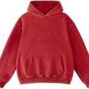 FAIABLE Mens Hoodies Oversized Unisex Acid Wash Hoodie Heavyweight Fleece Vintage Cotton Sweatshirt Men Women Streetwear S