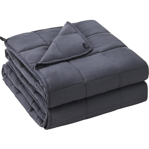 yescool Weighted Blanket for Adults (20 lbs, 60” x 80”, Grey) Cooling Heavy Blanket for Sleeping Perfect for 190-210 lbs, Queen Size Breathable Blanket with Premium Glass Bead, Machine Washable