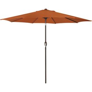 Blissun 9' Outdoor Patio Umbrella, Outdoor Table Umbrella, Yard Umbrella, Market Umbrella with 8 Sturdy Ribs, Push Button Tilt and Crank