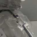 onlcuk Small Bathroom Can with Lid Soft Close, 10 Liter/2.6 Gallon Slim Garbage Can-Metal Step and Press top Lid, Mini Modern Waste Basket for Toilet, Office, Bedroom,Dorm,Grayish-White