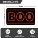 Artoid Mode Boo Halloween Doormat, Low-Profile Switch Rug Door Home Decor Mat Floor Mat for Indoor Outdoor 17x29 Inch