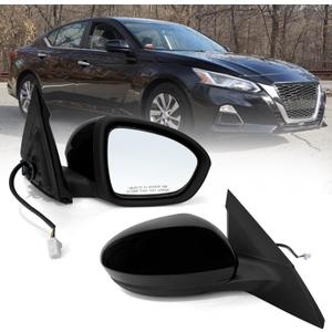 Right Passenger Side Mirror AssemblyFits 2019 2020 2021 2022 2023 2024 Nissan Altima Sedan with Power Glass Manual Folding Match Black Replace NI1321311(3Pins) Right Passenger Side Mirror AssemblyFits 2019 2020 2021 2022 2023 2024 Nissan Altima Sedan with Power Glass Manual Folding Match Black Replace NI1321311(3Pins)