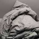 Bedsure Oversized King Comforter Set Grey - Bed in a Bag Bedding Set 7 Pieces, GentleSoft Pintuck Bed Set Gift for Family, Pinch Pleat Grey Comforter with Sheets, Pillowcases & Shams