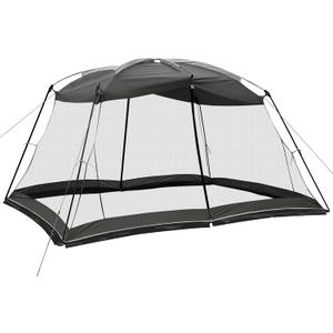 Screen House 13x9 Ft Canopy Tent Sun Shade Shelter Perfect for Outdoor Activities, Shale Gray