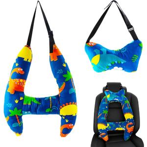 H-Shape Car Seat Pillow for Kids, Kids Car Pillows for Sleeping Portable Travel Pillow,Children Vehicle Sleeping Head Support, Neck Rest Car Seat Pillow Adjustable Neck Pillows for Long Trips
