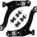 Front Suspension Lower Control Arms with Ball Joint Kit for Chrysler PT Cruiser 2001-2010, for Dodge Neon 2000-2005, for Plymouth Neon 2000-2001, K620009 K620010 K7348 (4Pc)