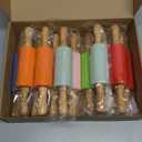 12 Pack Mini Small Rolling Pin 9 Inch Kids Rolling Pin Wooden Handle for Home Kitchen