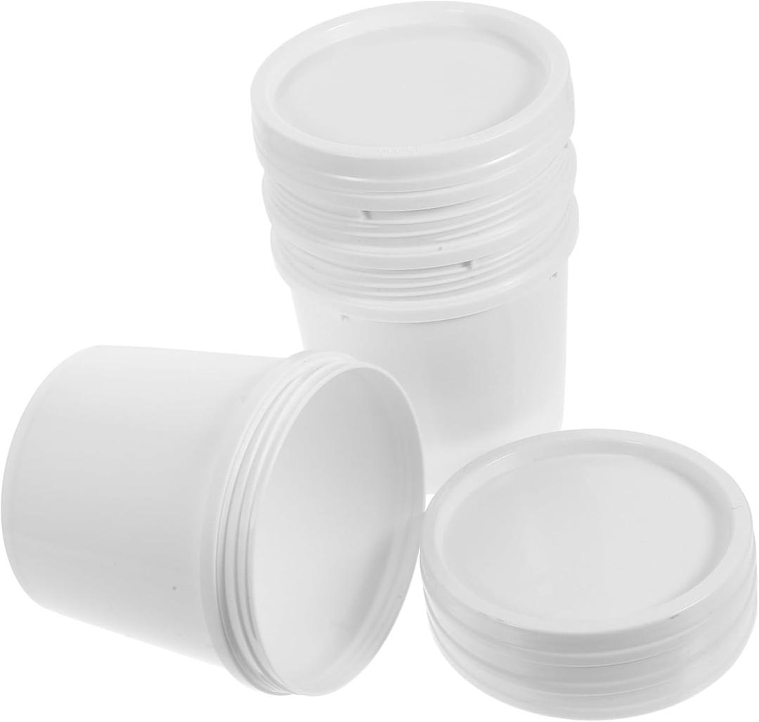 Gatuida Reusable 1l Paint Food Grade Plastic Lid Portable Water Handles Utility for Sealing Liquids