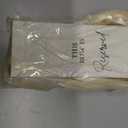 50 Pack Reserved Seating Signs with Ribbon - Elegant Wedding Chair Signs for Reserved Rows, Church Pews, Banquets - Instant Reserved Decor (White)