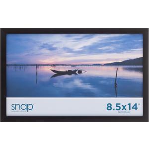 Snap - 8.5"x14" Black Wood Wall Photo Frame - Perfect for Showcasing Memories in Style - Versatile and Durable Design for Home or Office Dcor - Rectangular Black TableTop - Single Picture Frame