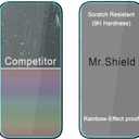 Mr.Shield Screen Protector compatible with iPhone 17 / iPhone 17 Pro [6.3 Inch] [Tempered Glass] [3-PACK] [Japan Glass with 9H Hardness]