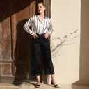 Ankis Low Heel Women Sandal Square Open Toe Brown Black White Leather Flat Sandal Comfortable Summer Slip on Slide Shoe Casual Beach Party Wedding 2025 (6)