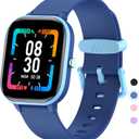 Kids Fitness Tracker Watch, IP68 Waterproof Smart Watch with 19 Sport Modes, Pedometer, Heart Rate Monitor, 19 Sports Modes, Great Gift for Kids (Blue)