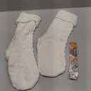 Pack 2,18" Unique Ivory White Knit Christmas Stockings Style3